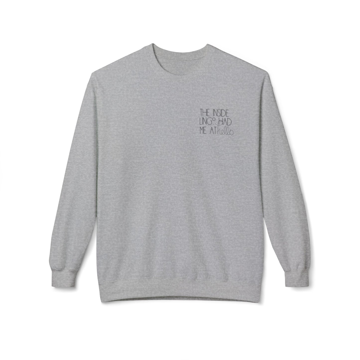 Inside Lingo - Unisex Midweight Softstyle Fleece Crewneck Sweatshirt