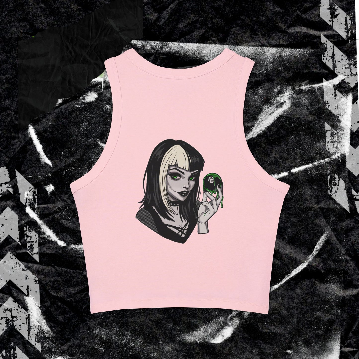 No Luck ,All Hustle - Women's Micro Rib Racer Tank Top