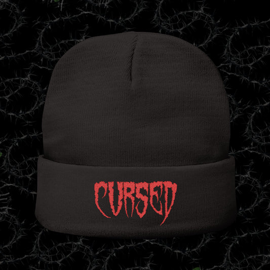 CURSED - Knit Beanie (Embroidery)