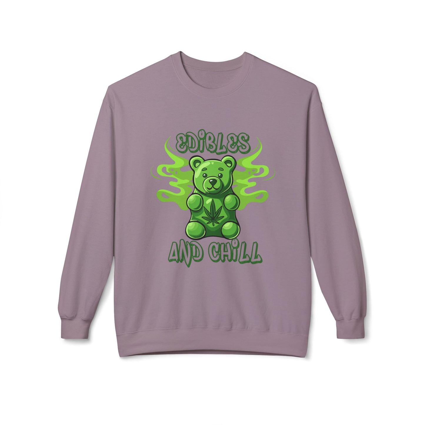 EDIBLES AND CHILL - Unisex Midweight Softstyle Fleece Crewneck Sweatshirt