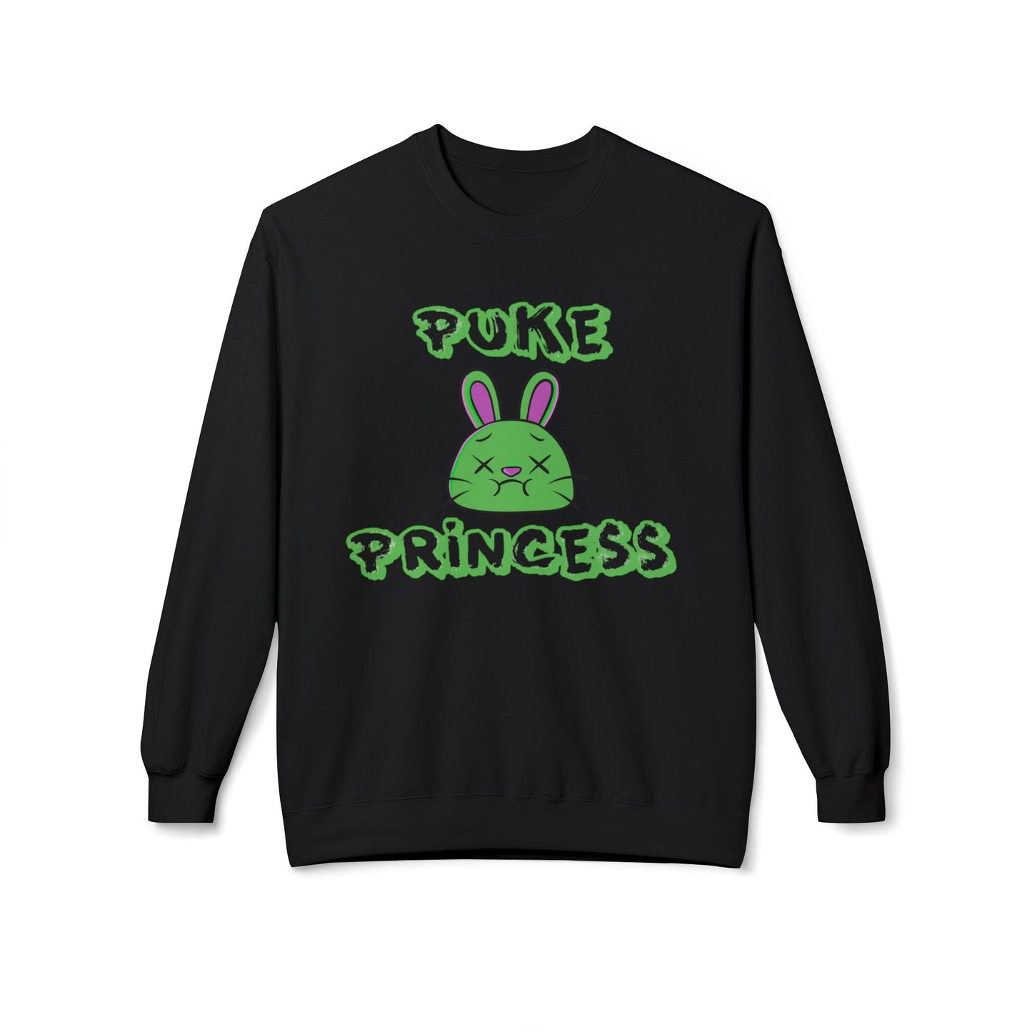 PUKE PRINCESS - Unisex Midweight Softstyle Fleece Crewneck Sweatshirt