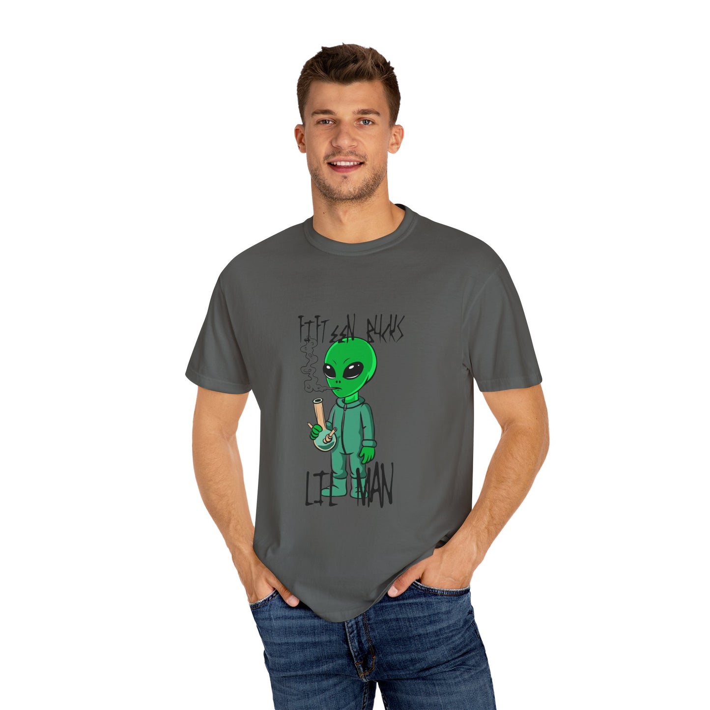 Fifteen Bucks Lil Man - Unisex Garment-Dyed T-shirt.