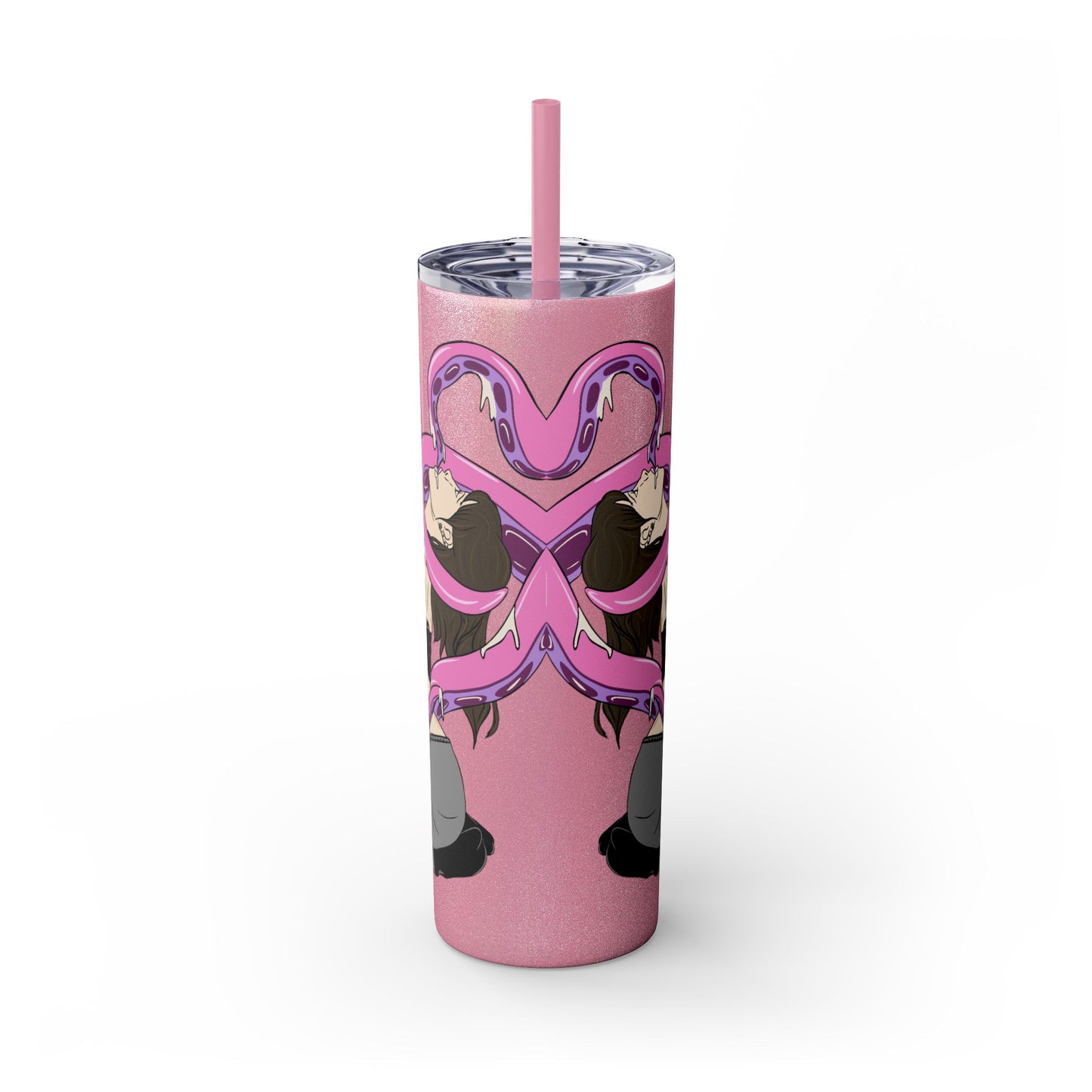 BEGGERS CLUB : MONSTER SMUT  - Skinny Tumbler with Straw, 20oz