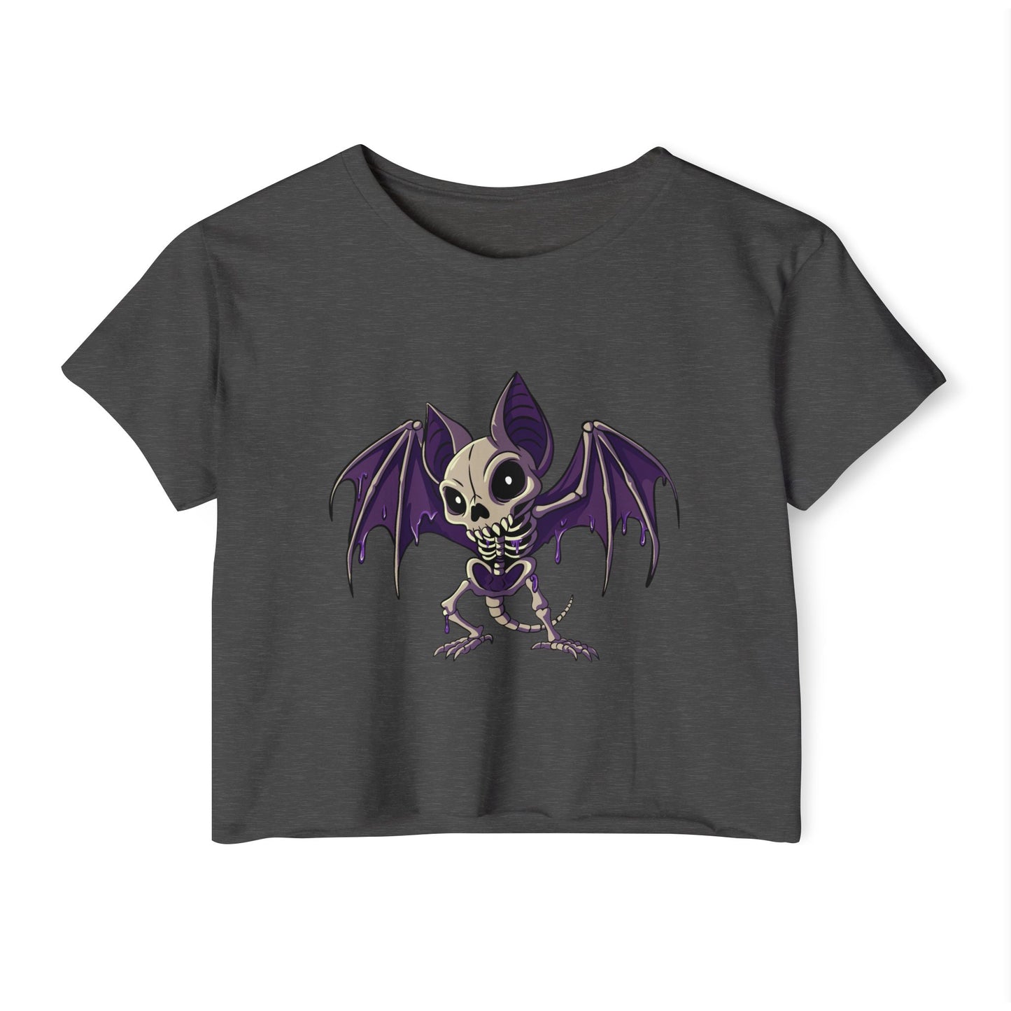 Purple People Eater Batty - Festival Crop Top