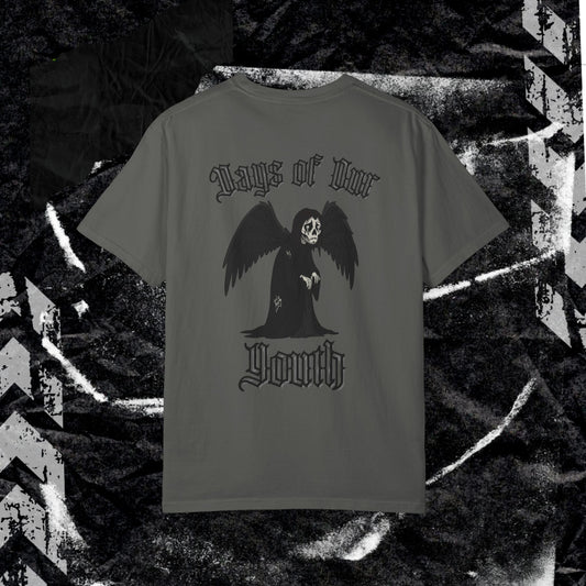 DAYS OF OUR YOUTH (BACK PRINT) - Unisex Garment-Dyed T-shirt.