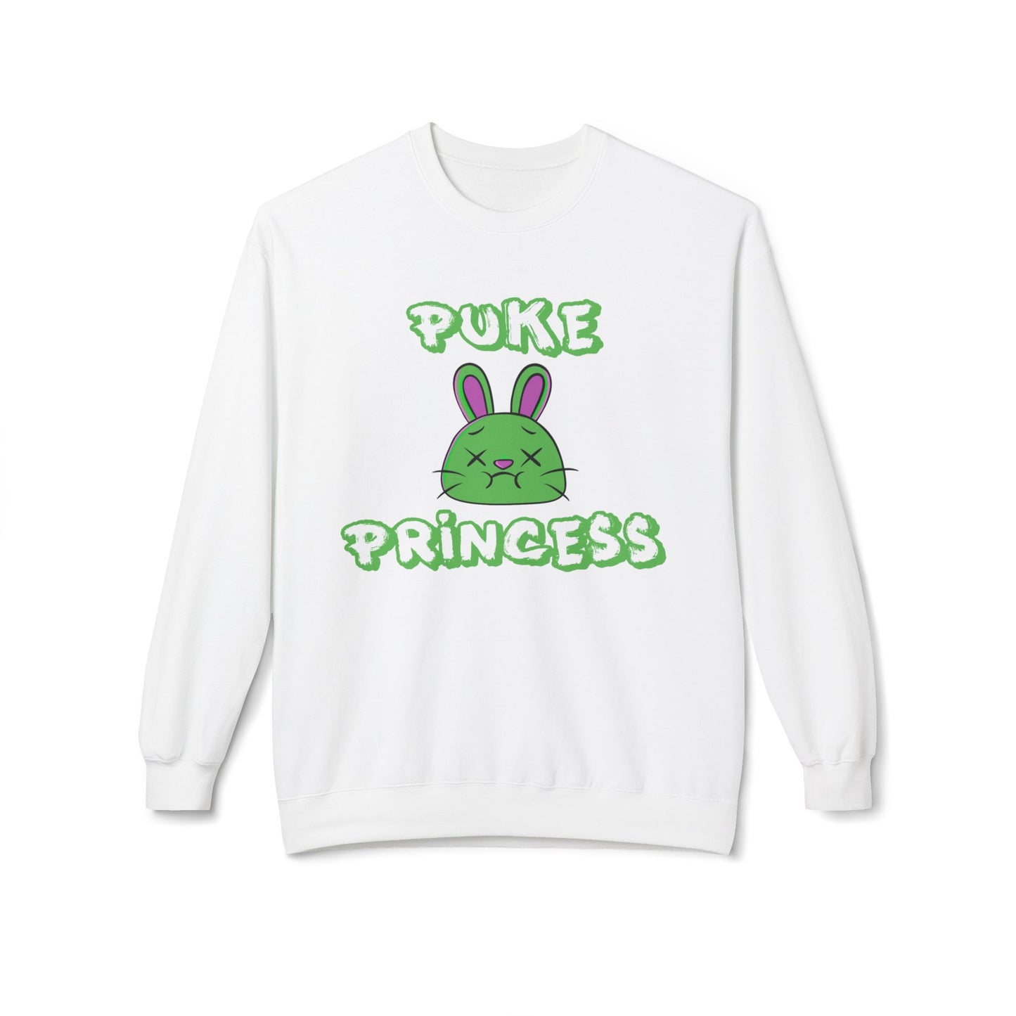 PUKE PRINCESS - Unisex Midweight Softstyle Fleece Crewneck Sweatshirt