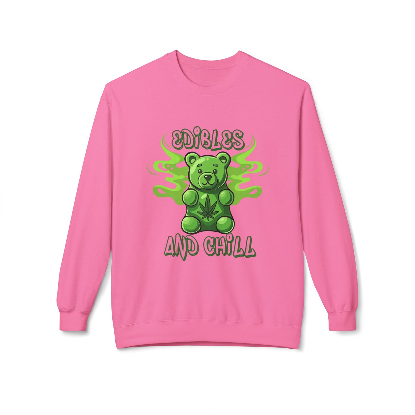 EDIBLES AND CHILL - Unisex Midweight Softstyle Fleece Crewneck Sweatshirt