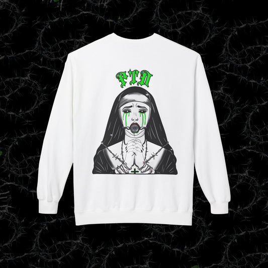 BARBED WIRE SINNER - Unisex Midweight Softstyle Fleece Crewneck Sweatshirt