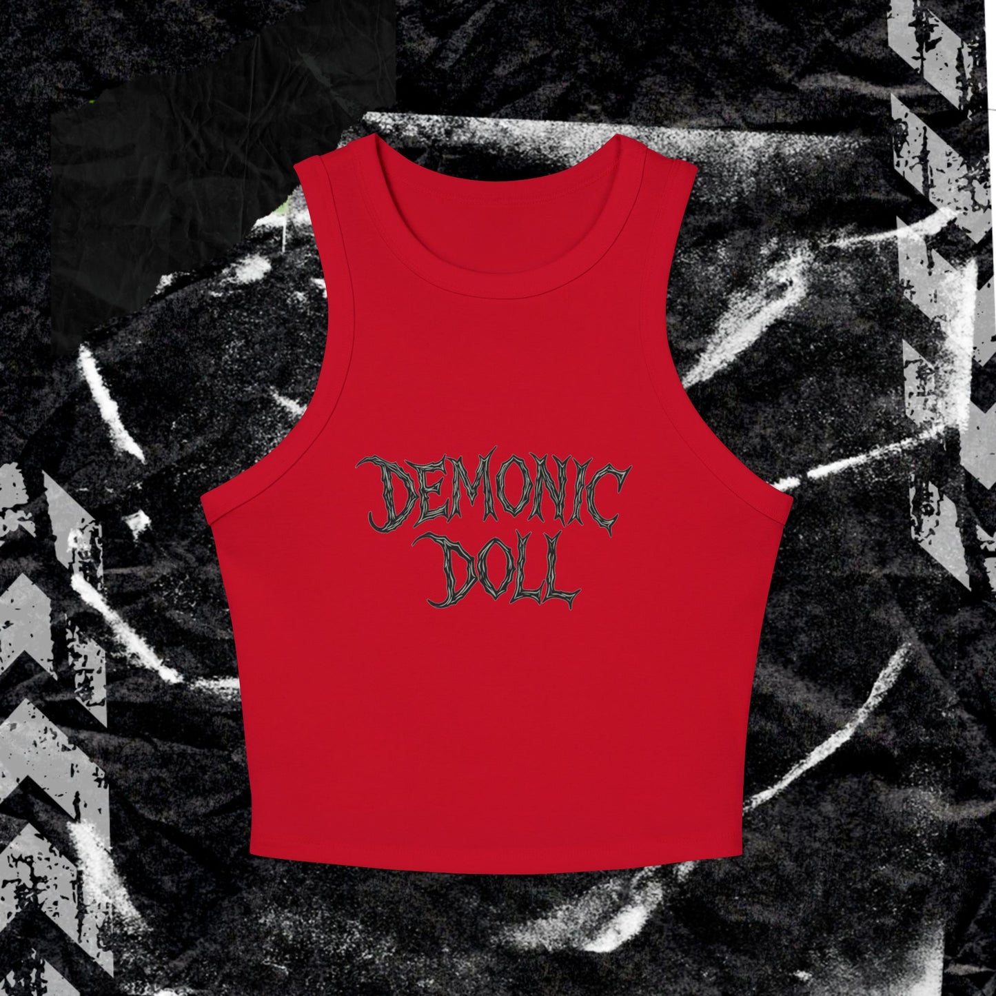 DEMONIC DOLL - Women's Micro Rib Racer Tank Top