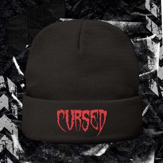 CURSED - Knit Beanie (Embroidery)
