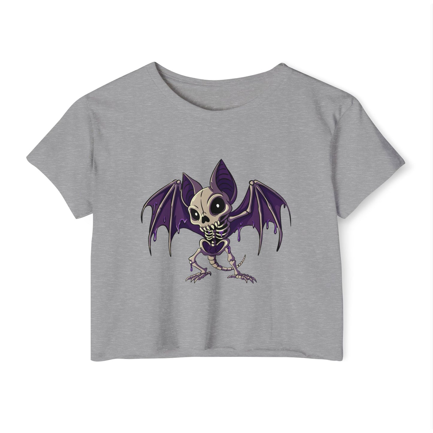 Purple People Eater Batty - Festival Crop Top