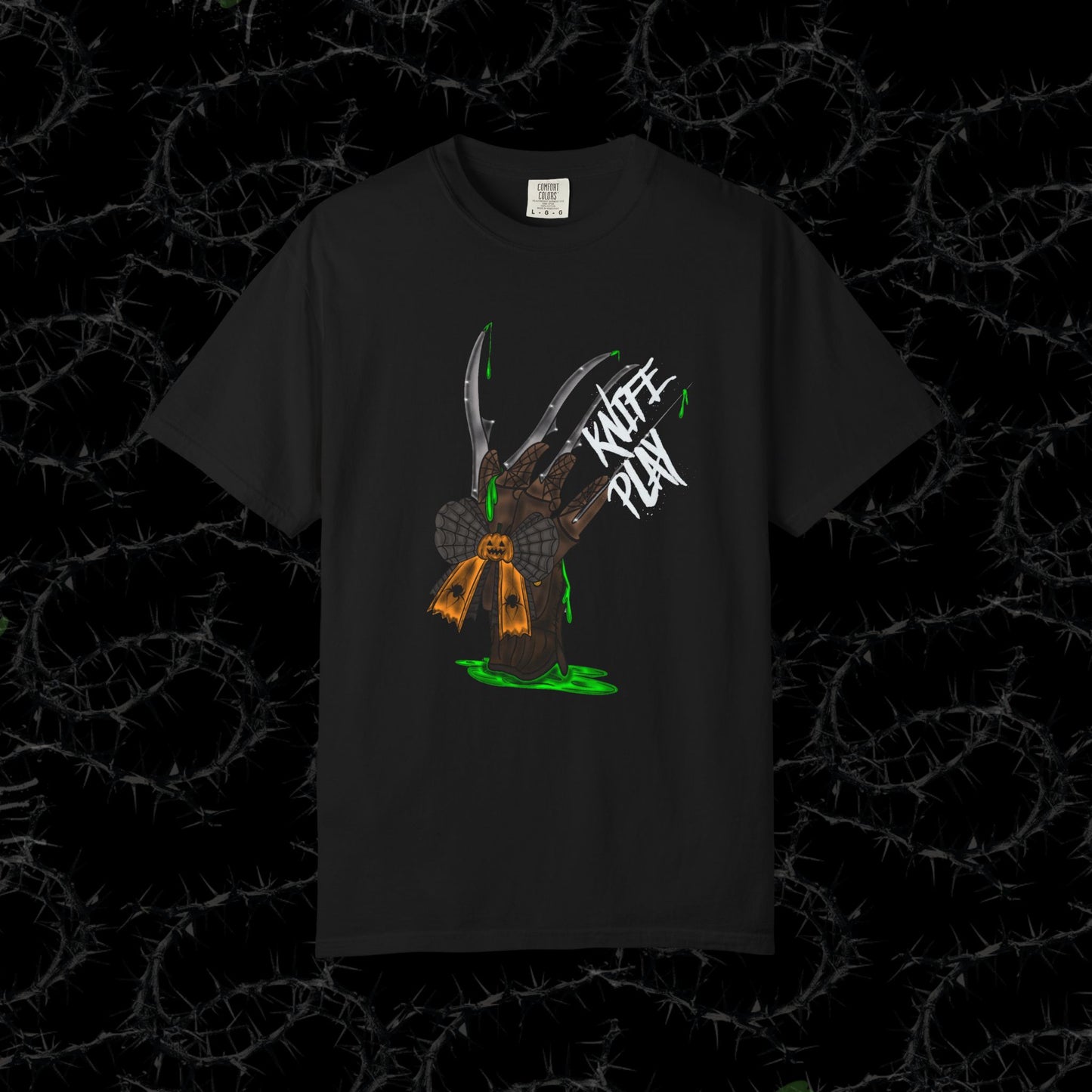 KNIFE PLAY - Unisex Garment-Dyed T-shirt.