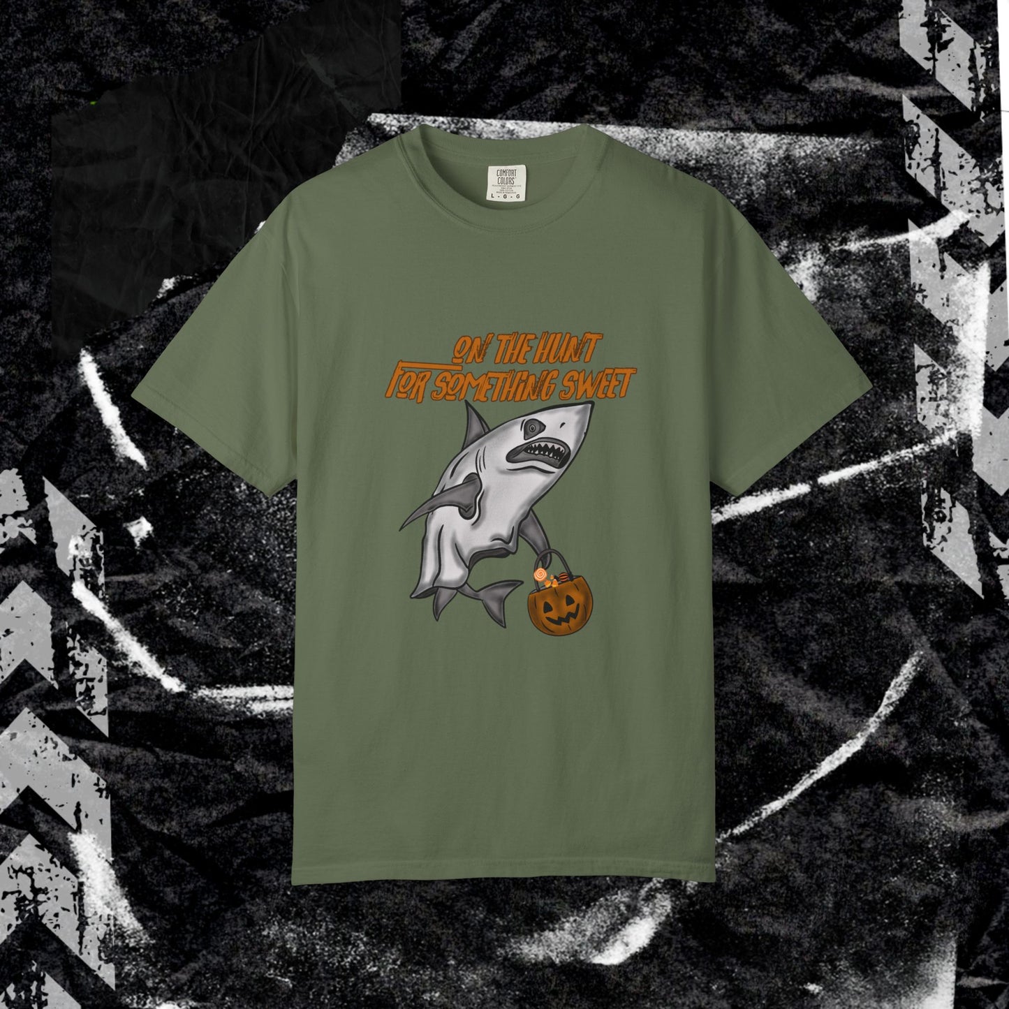 ON THE HUNT FOR SOMETHING SWEET - Unisex Garment-Dyed T-shirt.