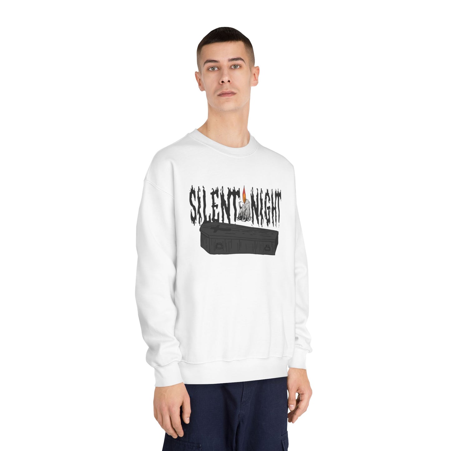 SILENT NIGHT- Unisex DryBlend® Crewneck Sweatshirt