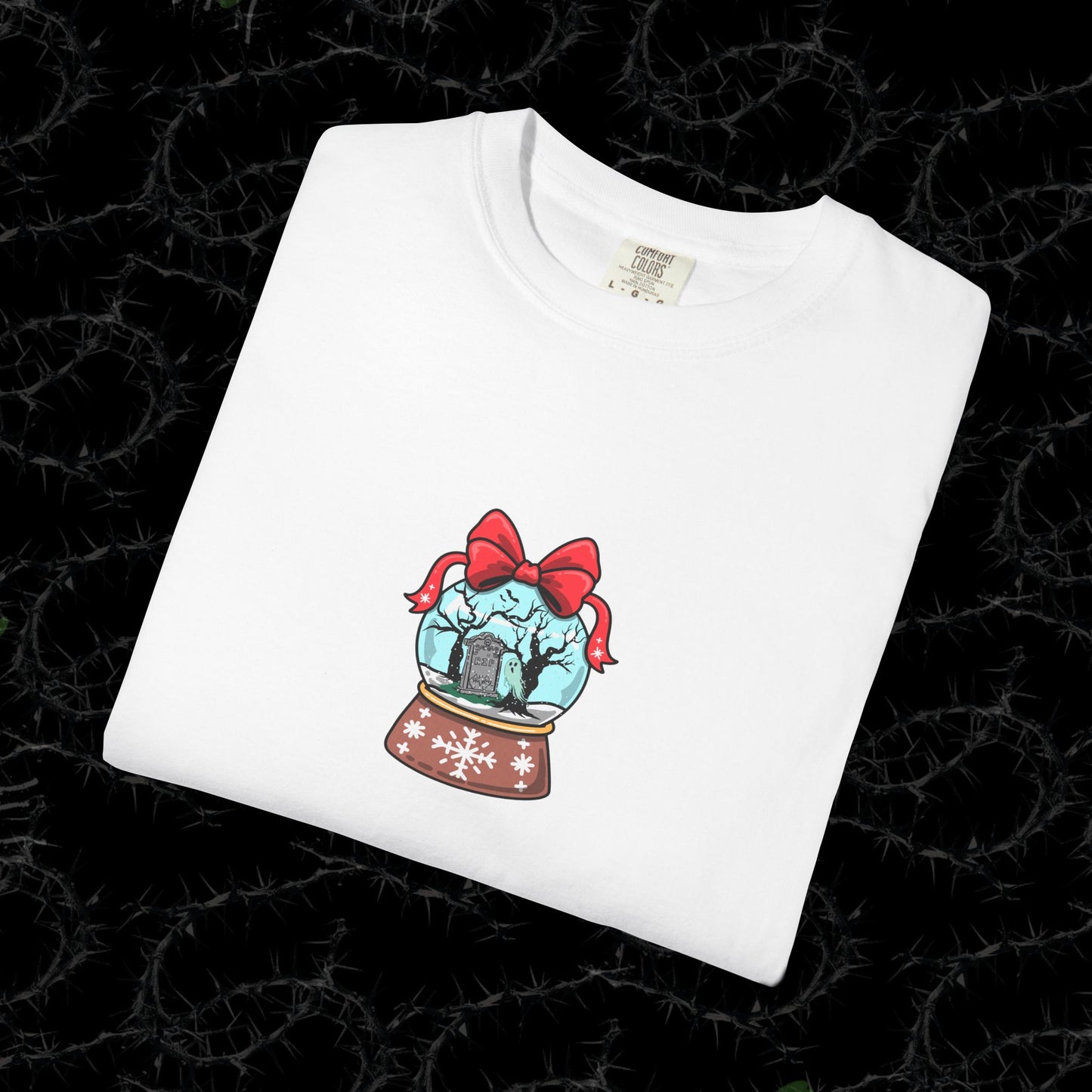 HAUNTED SNOWGLOBE - Unisex Garment-Dyed T-shirt