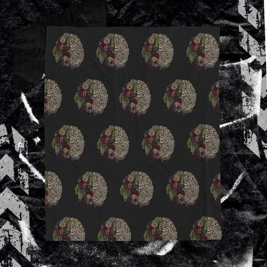 Healing Isnt Linear Brain - Velveteen Plush Blanket