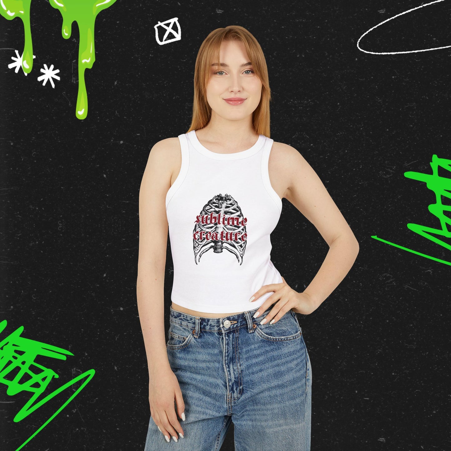 Sublime Creature - Women's Micro Rib Racer Tank Top