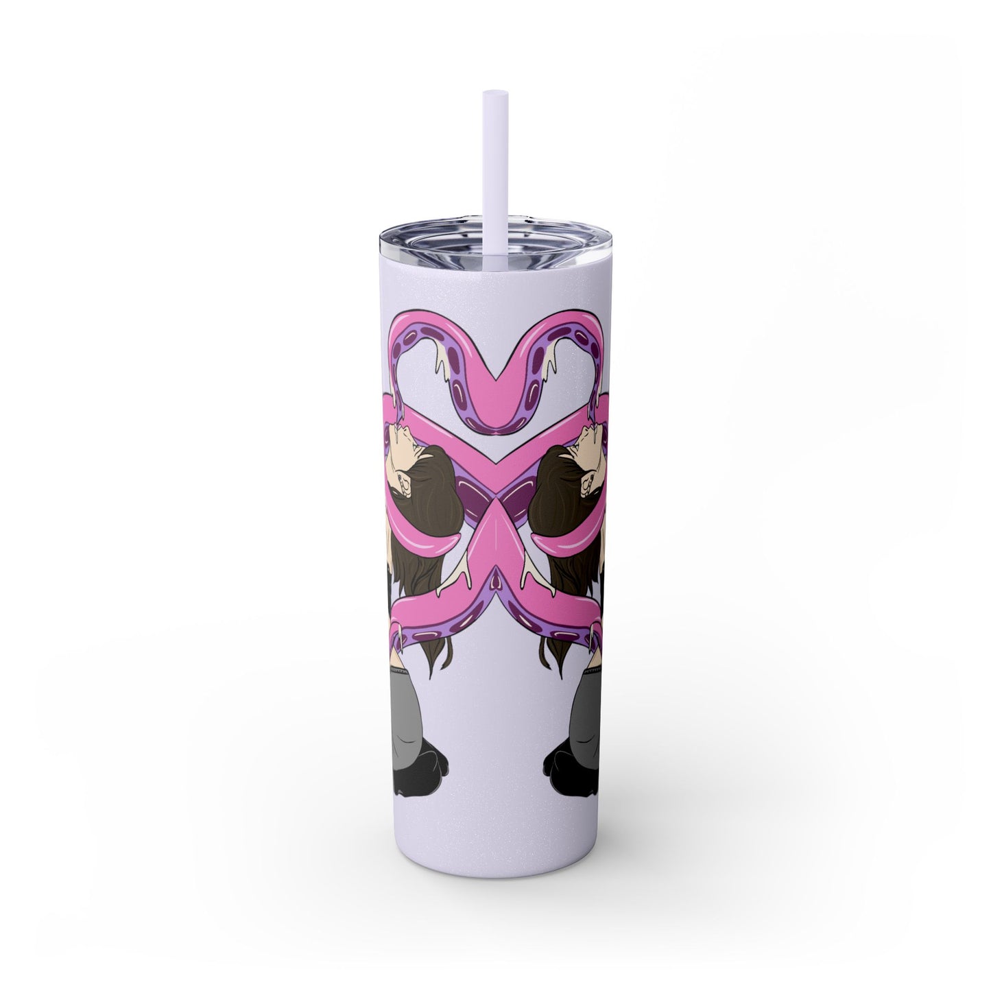 BEGGERS CLUB : MONSTER SMUT  - Skinny Tumbler with Straw, 20oz