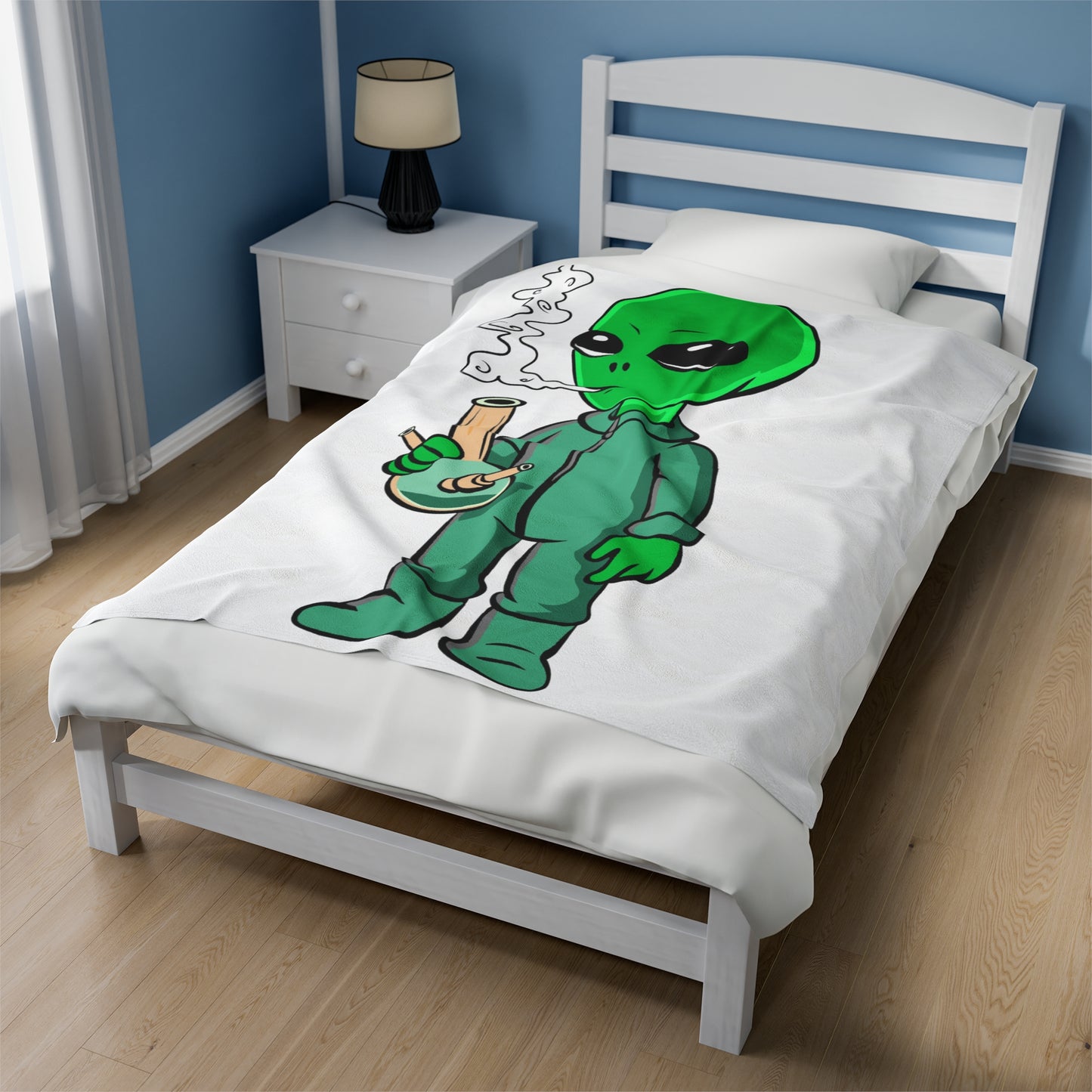 Alien Smoke - Velveteen Plush Blanket