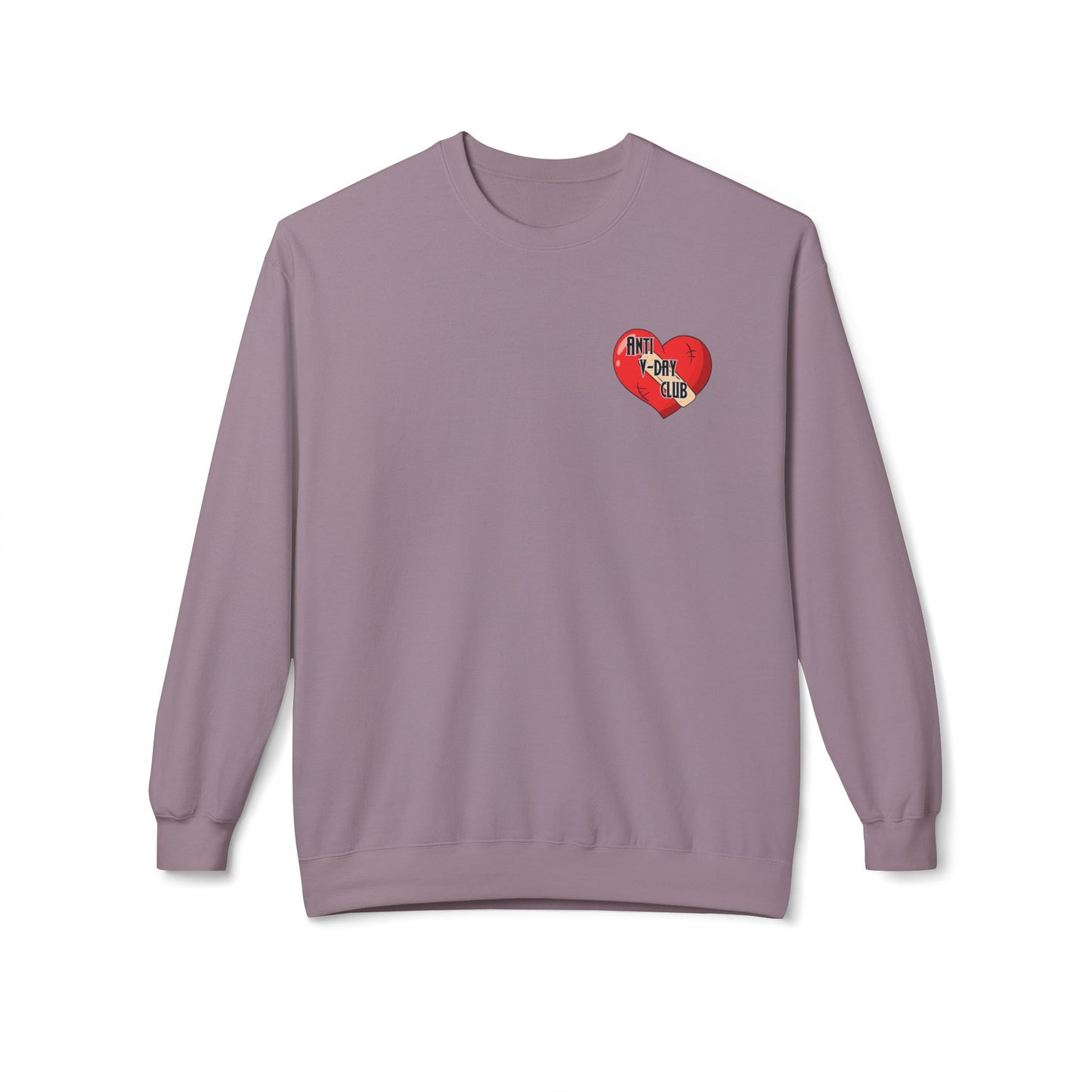 Anti V-Day Club - Unisex Midweight Softstyle Fleece Crewneck Sweatshirt