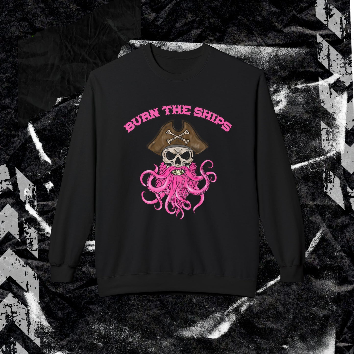 Burn The Ships - Unisex Midweight Softstyle Fleece Crewneck Sweatshirt