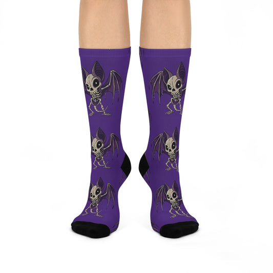 Purple People Eater Batty Socks