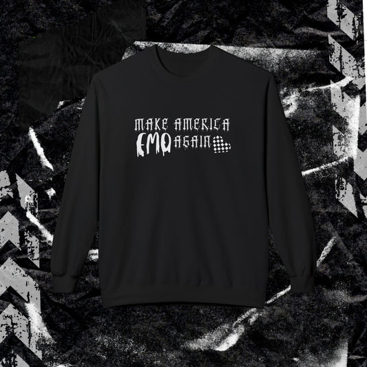 Make America Emo Again - Unisex Midweight Softstyle Fleece Crewneck Sweatshirt