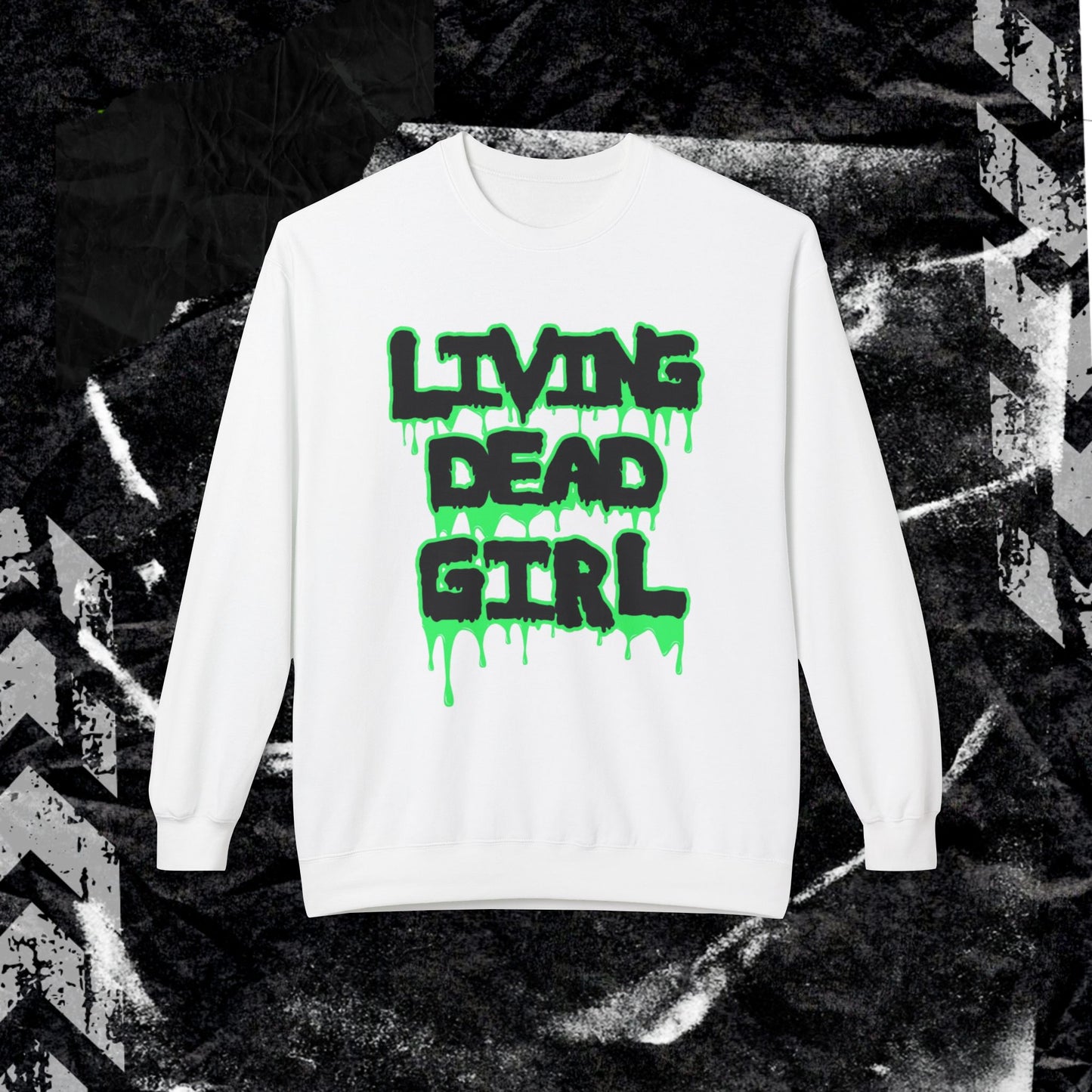 Living Dead Girl - Unisex Midweight Softstyle Fleece Crewneck Sweatshirt