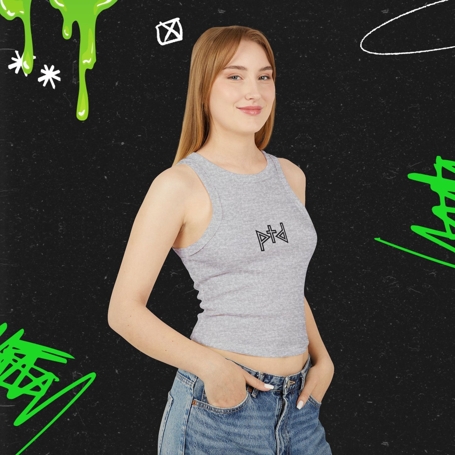 PTD - Women's Micro Rib Racer Tank Top
