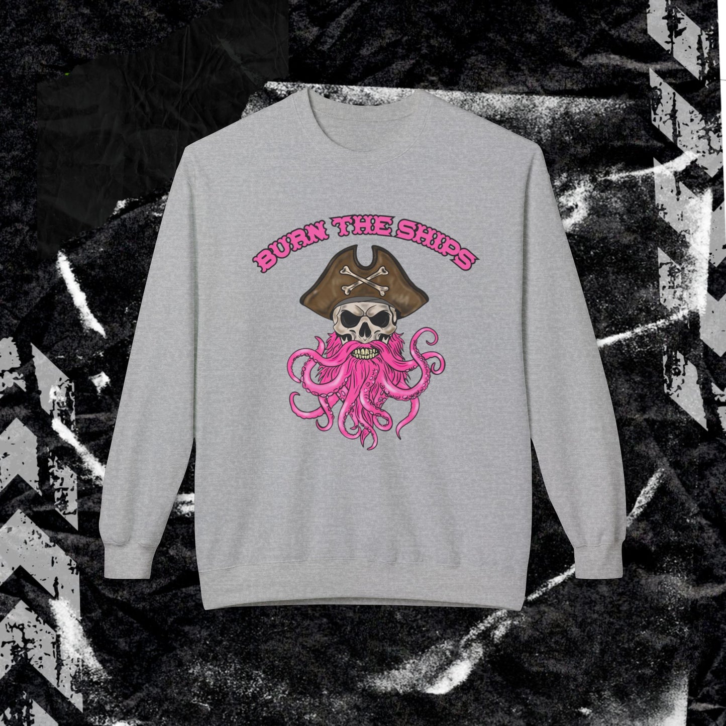 Burn The Ships - Unisex Midweight Softstyle Fleece Crewneck Sweatshirt