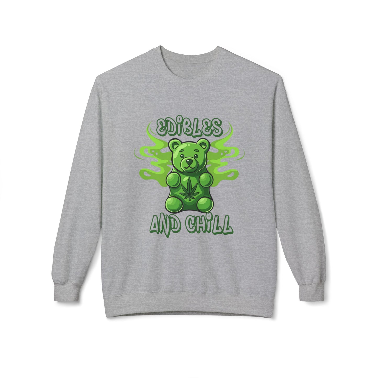 EDIBLES AND CHILL - Unisex Midweight Softstyle Fleece Crewneck Sweatshirt