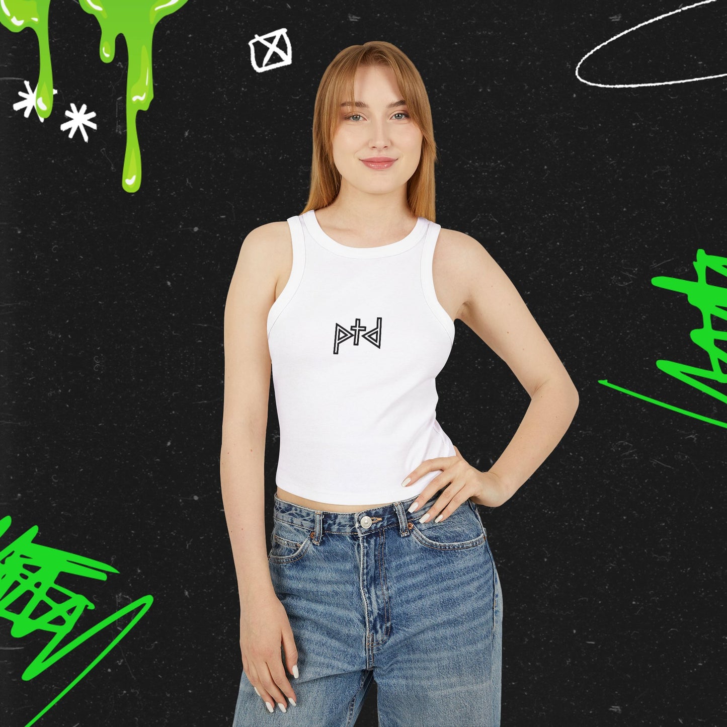 PTD - Women's Micro Rib Racer Tank Top