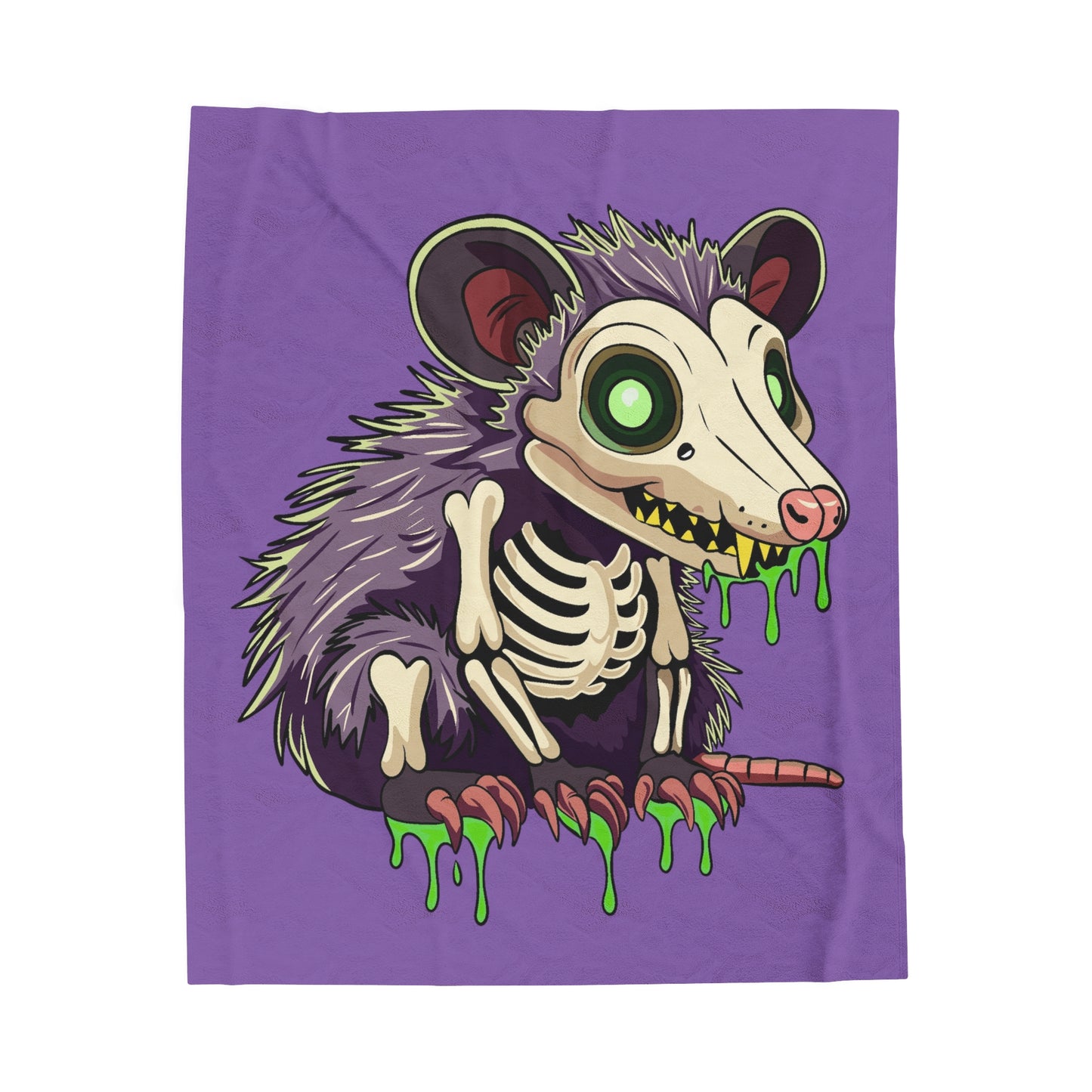 Slime Opossum - Velveteen Plush Blanket