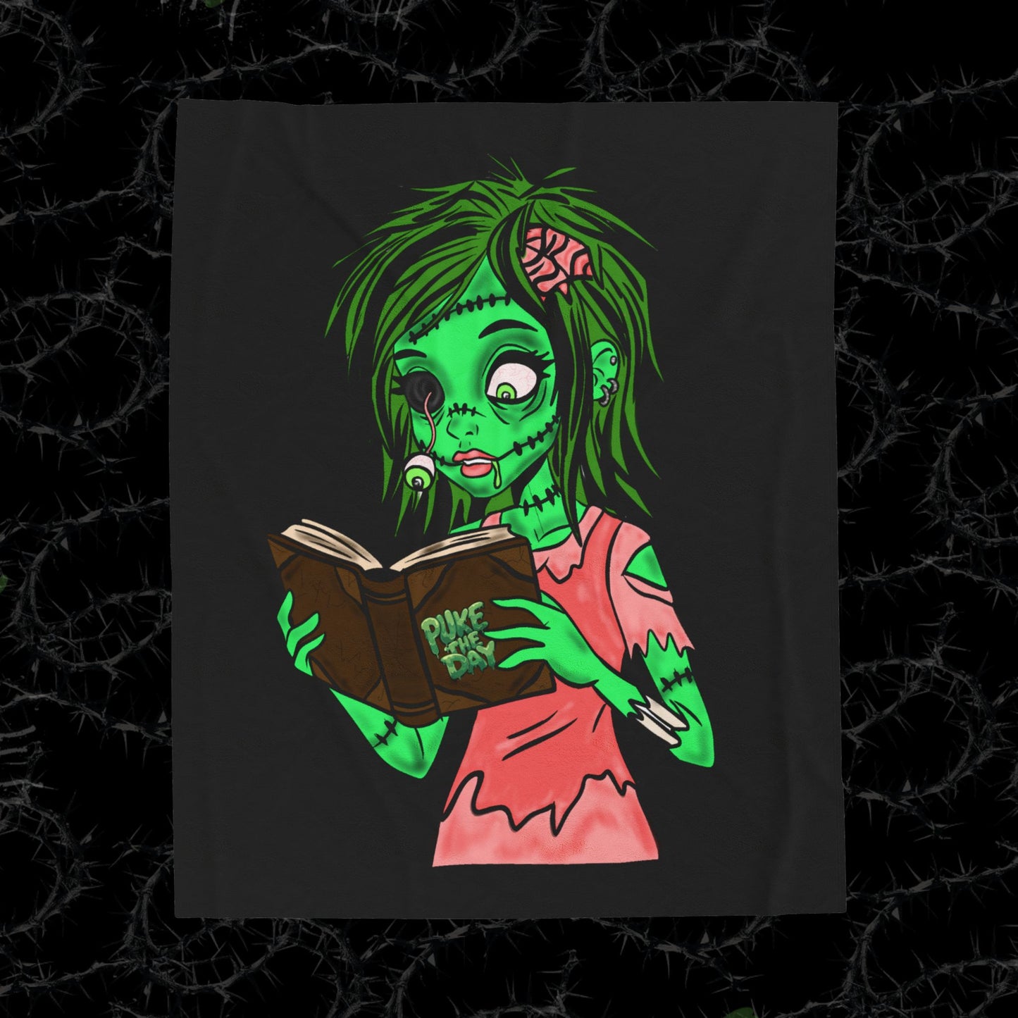 Living Dead Girl - Velveteen Plush Blanket