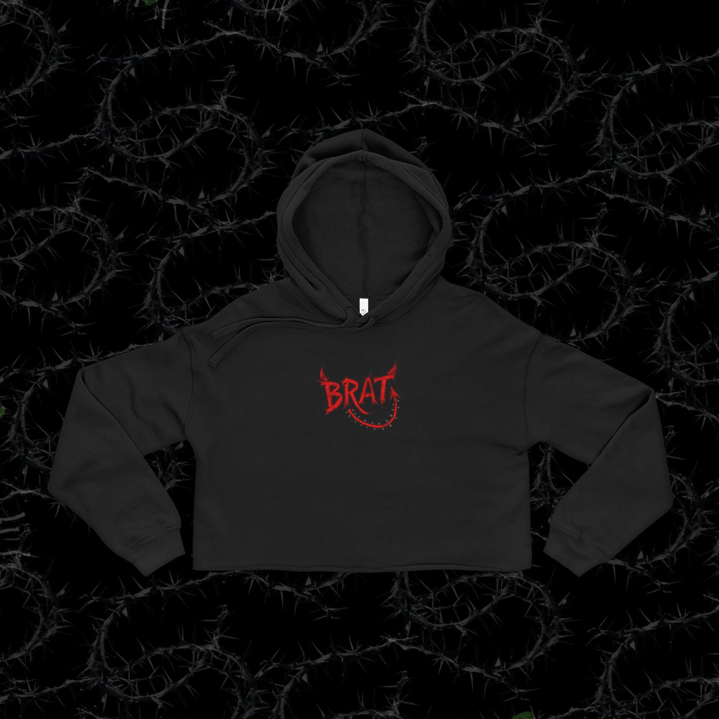 DEVIL BRAT - Bella+Canvas Cropped Hoodie