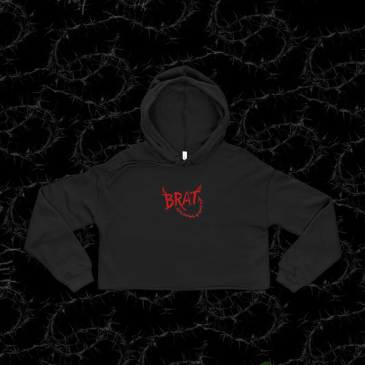DEVIL BRAT - Bella+Canvas Cropped Hoodie