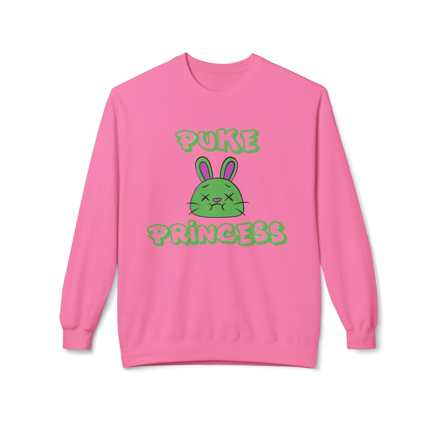 PUKE PRINCESS - Unisex Midweight Softstyle Fleece Crewneck Sweatshirt