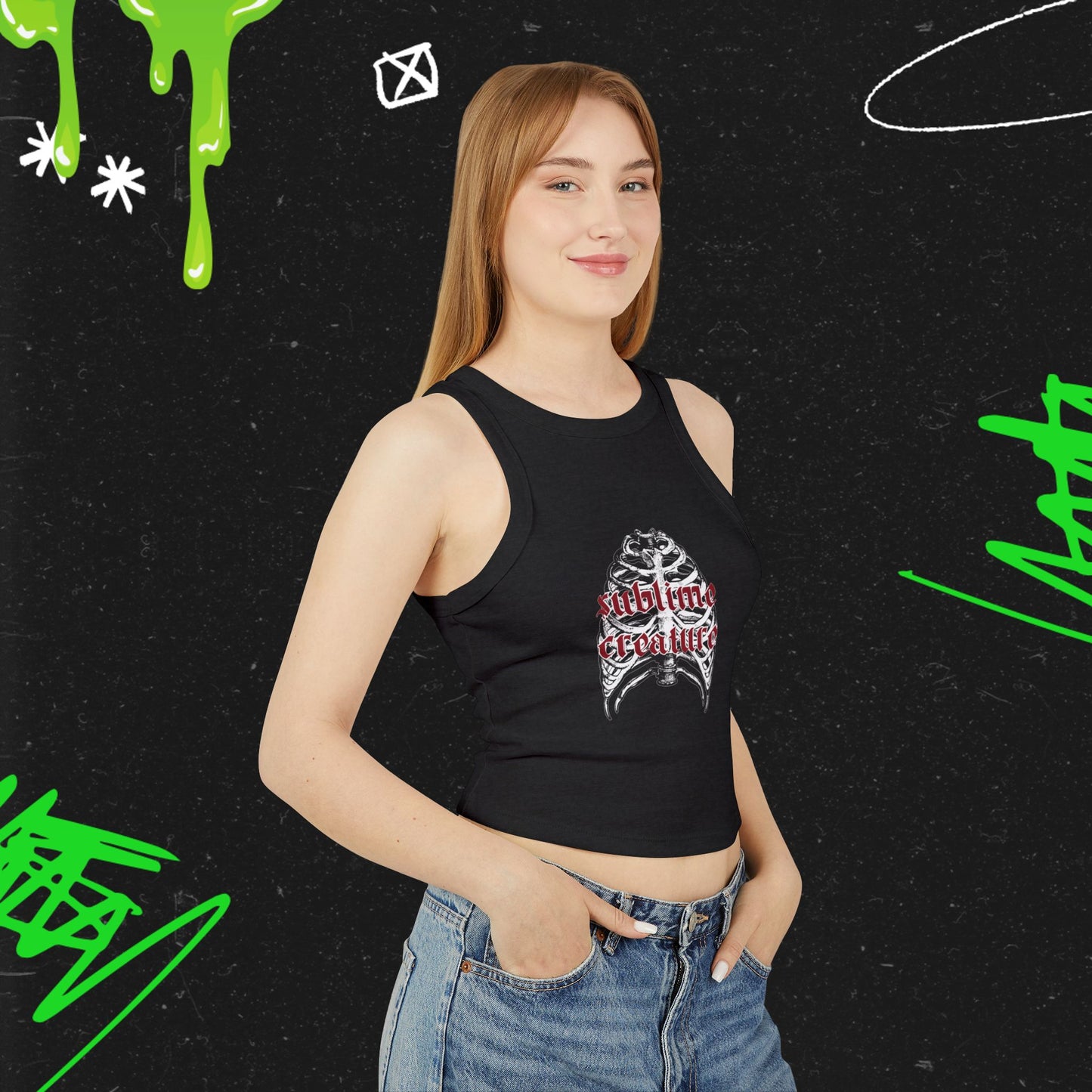 Sublime Creature - Women's Micro Rib Racer Tank Top