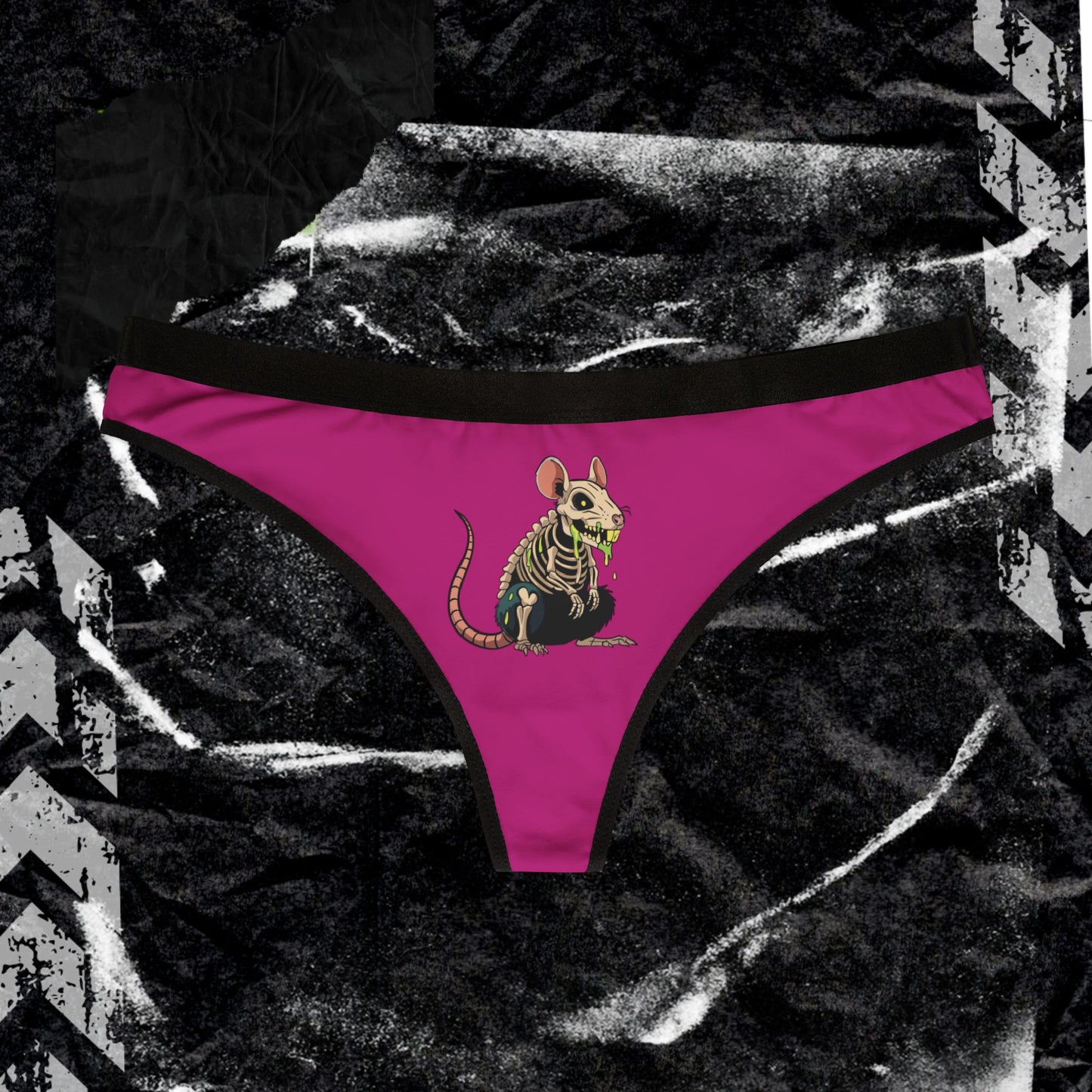 Garbage Rat - Women's Thongs (AOP)