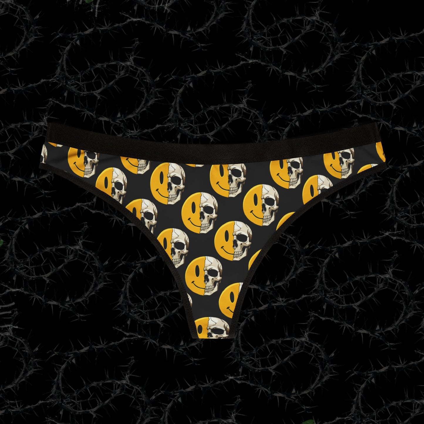 smiley - Women's Thongs (AOP)