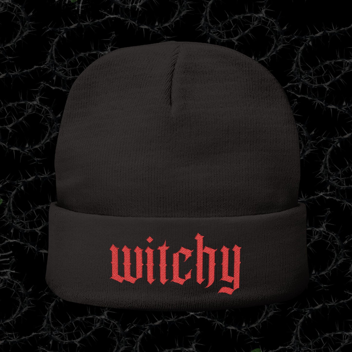 WITCHY - Knit Beanie (Embroidery)