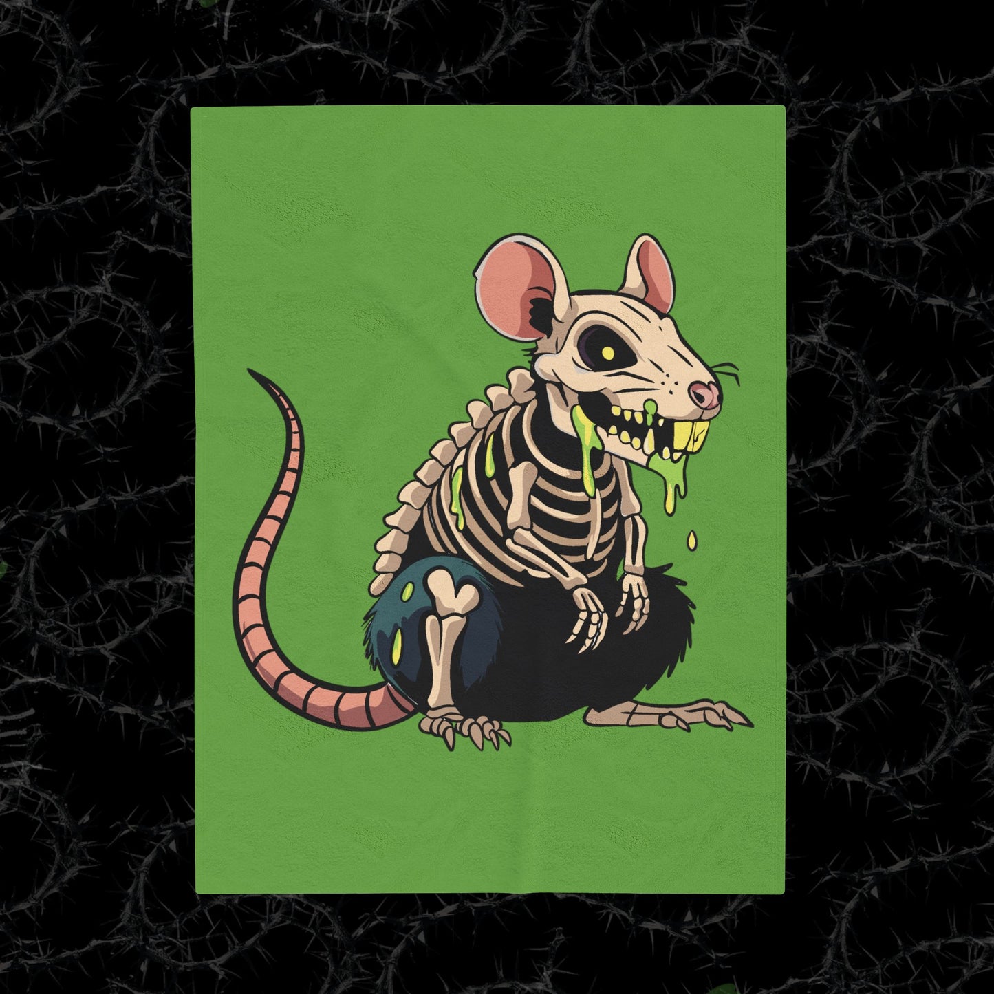 GARBAGE RAT - Velveteen Plush Blanket