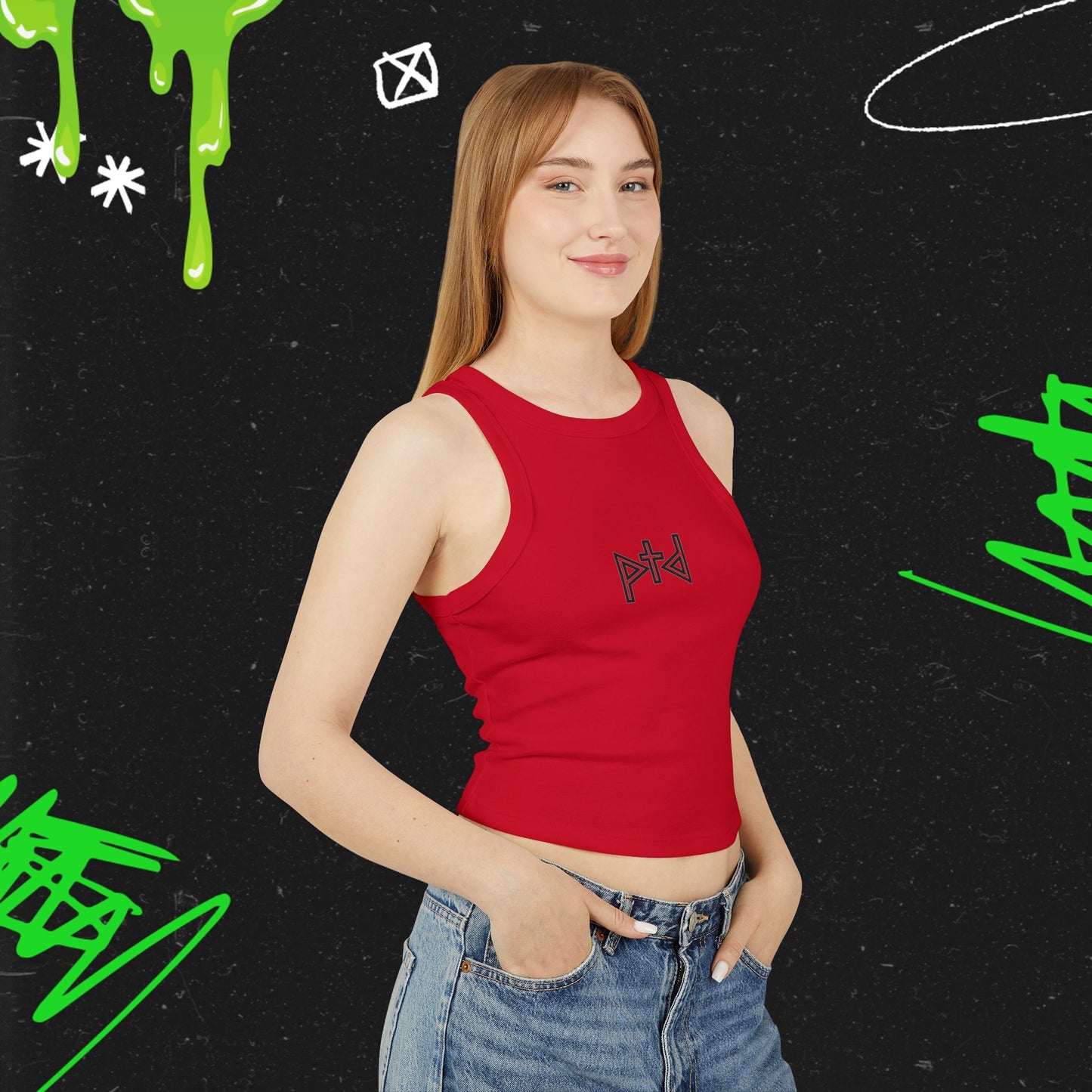 PTD - Women's Micro Rib Racer Tank Top