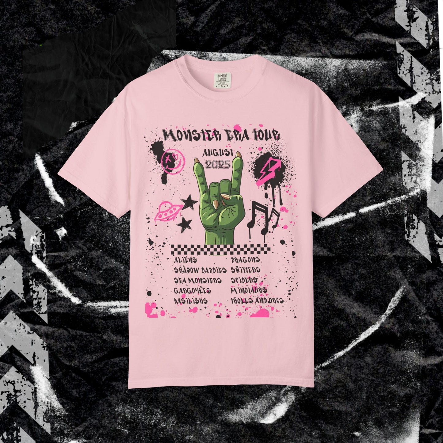 Monster Era Tour - Unisex Garment-Dyed T-shirt.
