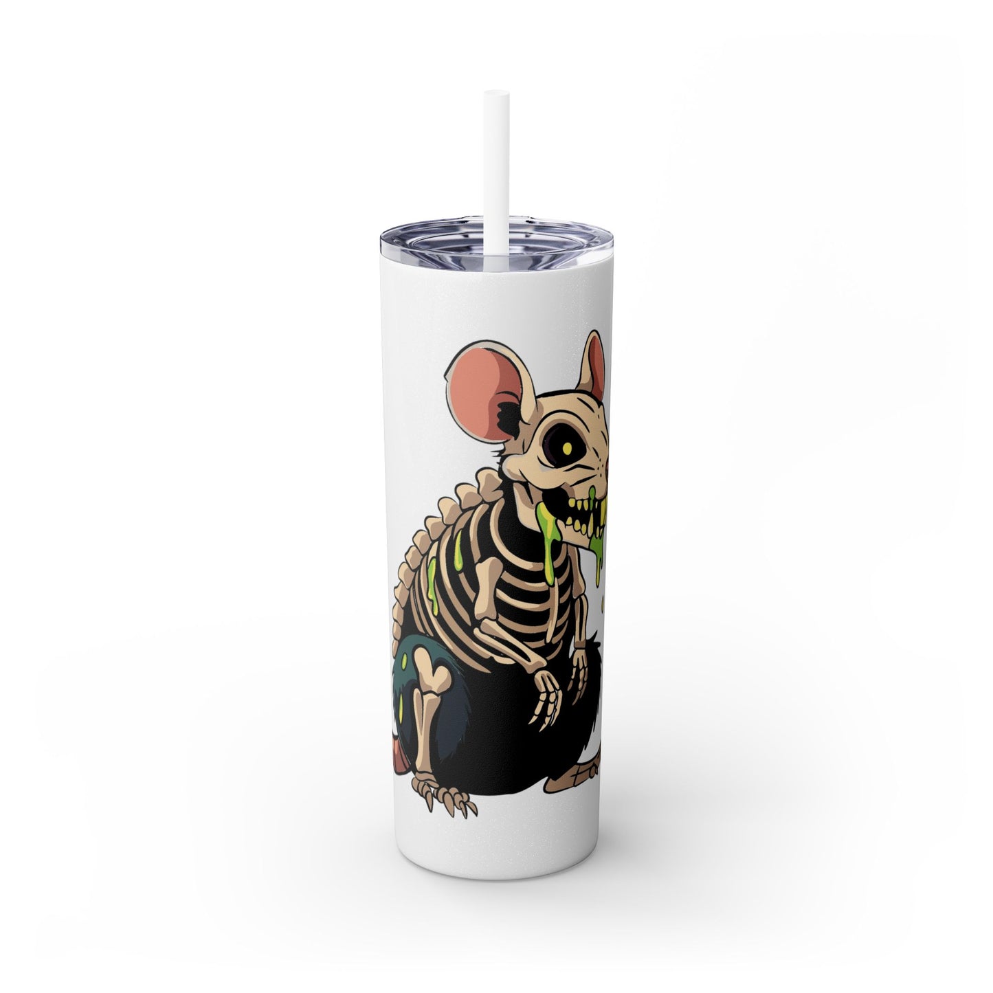 Garbage Rat - Skinny Tumbler with Straw, 20oz