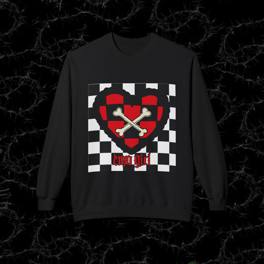 Emo Girl - Unisex Midweight Softstyle Fleece Crewneck Sweatshirt