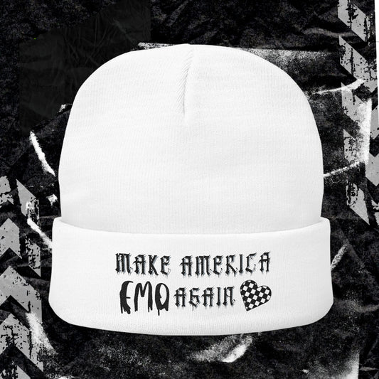 Make America Emo Again - Knit Beanie (Embroidery)