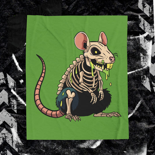 GARBAGE RAT - Velveteen Plush Blanket