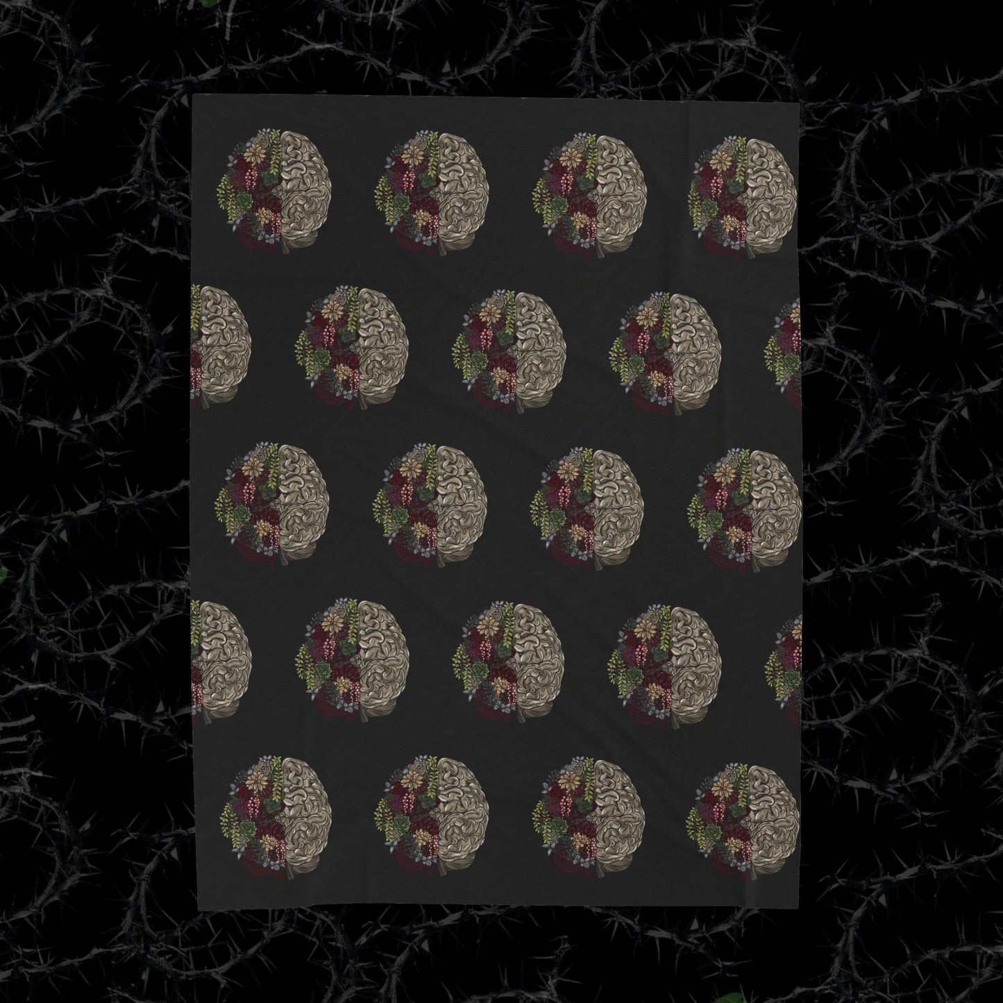 Healing Isnt Linear Brain - Velveteen Plush Blanket