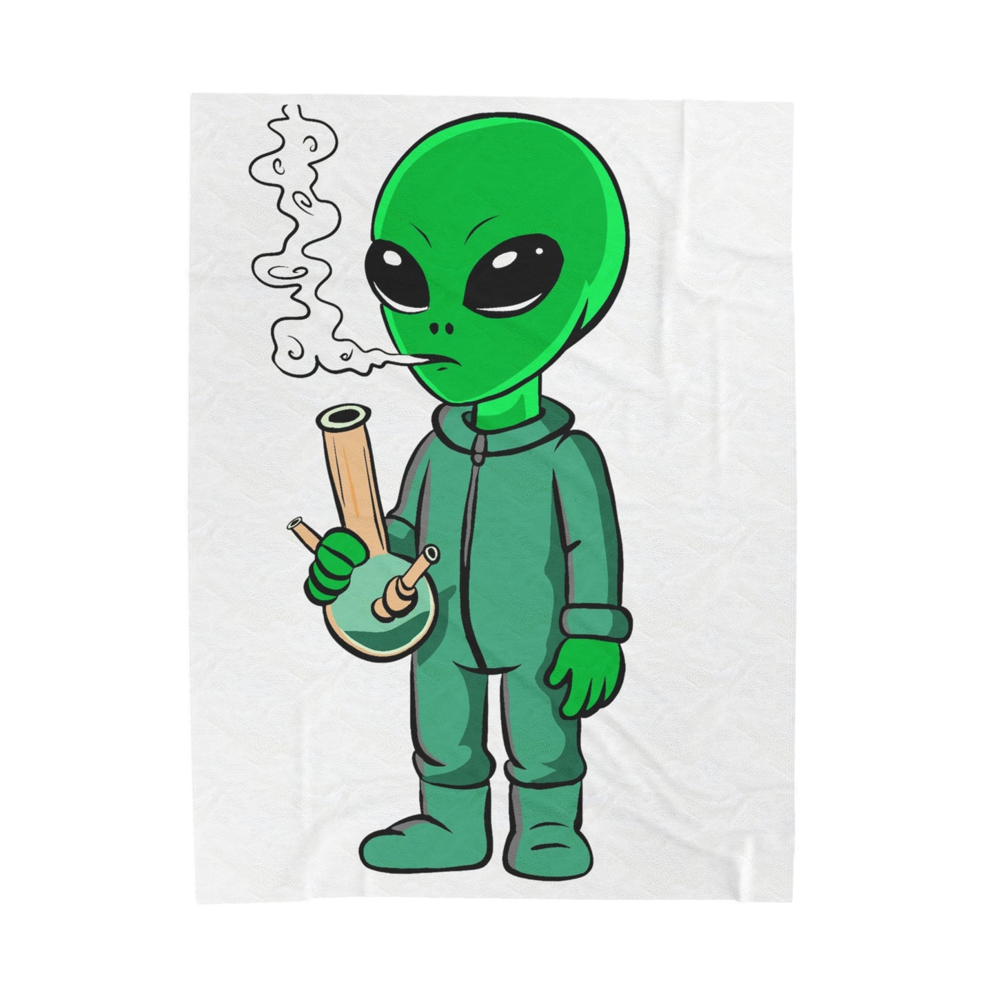 Alien Smoke - Velveteen Plush Blanket